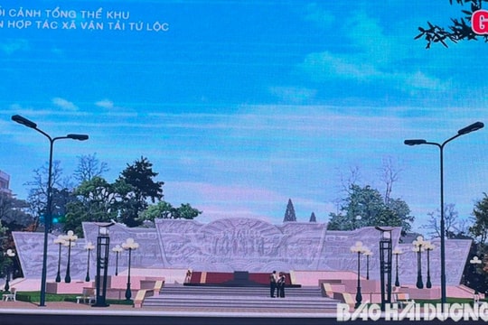 Gia Lộc đã chọn mẫu công trình phù điêu