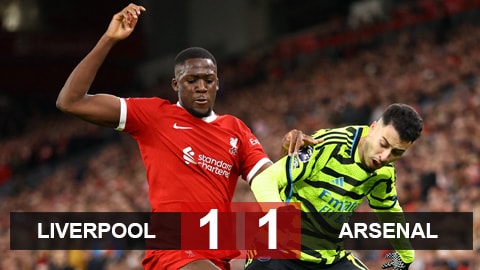Liverpool 1-1 Arsenal: Chia điểm kịch tính