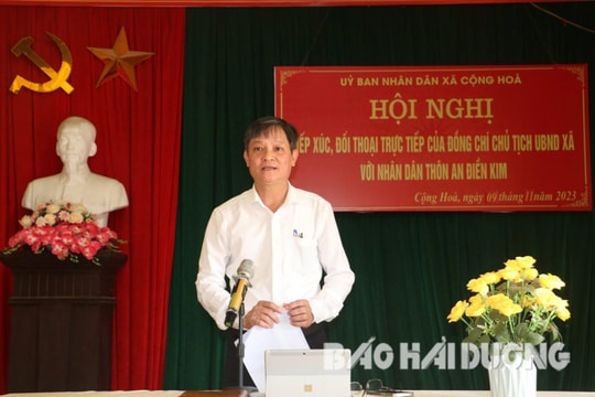  Số cuộc tiếp xúc, đối thoại của người đứng đầu cấp ủy, chính quyền với nhân dân ở Nam Sách tăng
