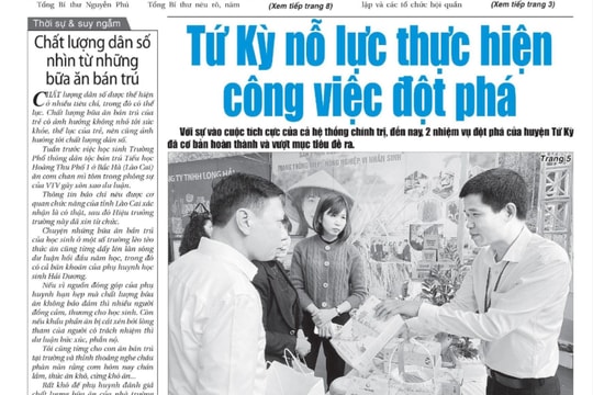 Xem gì trên báo Hải Dương ngày 26/12?
