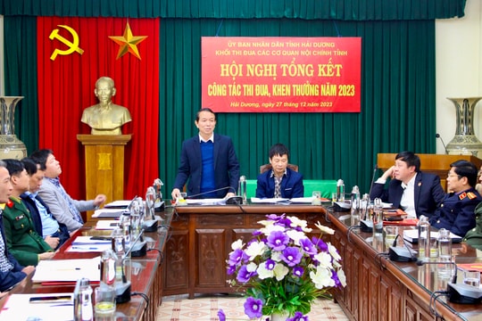 Khối Nội chính tỉnh Hải Dương thúc đẩy phong trào thi đua