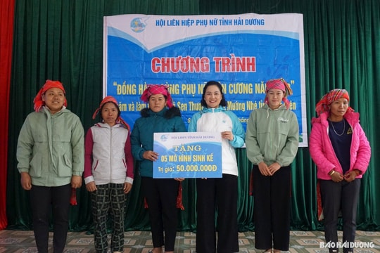 Phụ nữ Hải Dương đồng hành cùng phụ nữ biên cương tỉnh Điện Biên