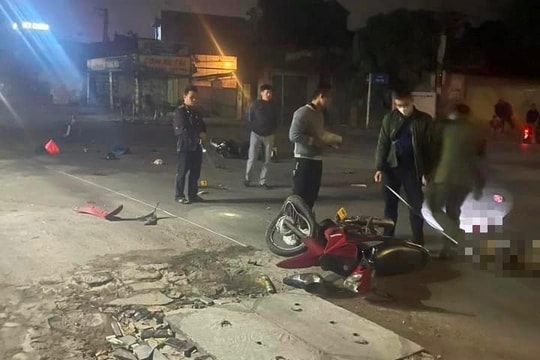 Xe đầu kéo va chạm với 2 xe máy trên quốc lộ 37, một người tử vong