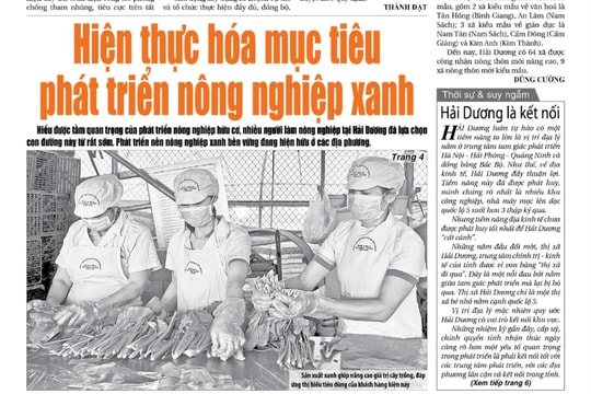 Xem gì trên báo Hải Dương ngày 3/1?