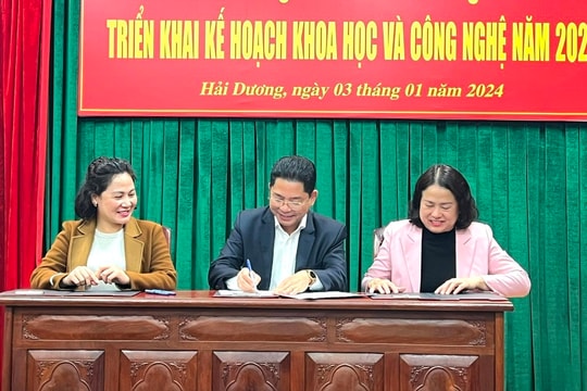 Hải Dương ký kết thực hiện nhiệm vụ khoa học năm 2024