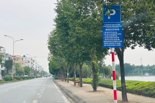 Ô tô đỗ sai quy định trên đường Thanh Niên