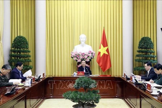 Phiên họp thứ tư Hội đồng Quốc phòng và An ninh nhiệm kỳ 2021 - 2026