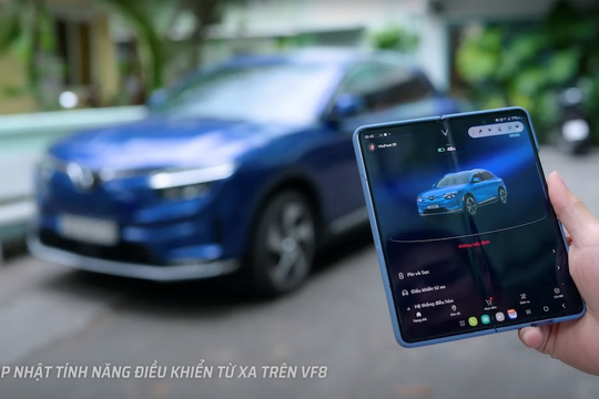 Chủ xe VinFast có thể điều khiển xe VF 8 từ xa qua phần mềm nâng cấp