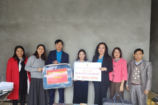 Hỗ trợ xây, sửa 11 nhà “mái ấm công đoàn”