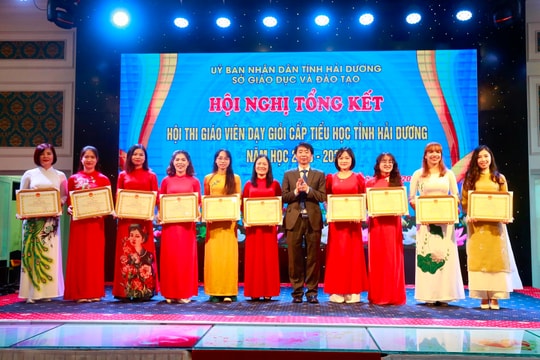 Sở Giáo dục và Đào tạo Hải Dương khen thưởng 35 giáo viên dạy giỏi cấp tiểu học
