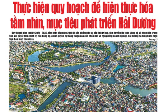 Xem gì trên báo Hải Dương ngày 9/1?