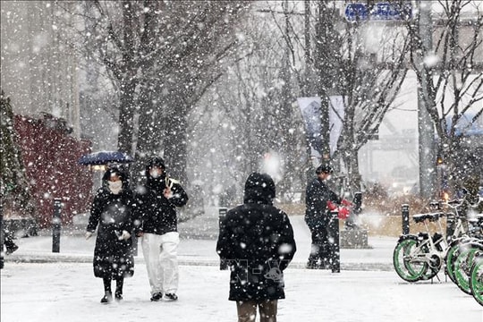 Hàn Quốc cảnh báo về tuyết rơi dày tại khu vực đại Seoul