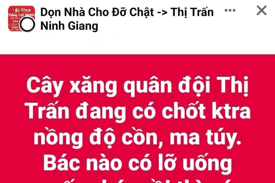 Nữ công nhân ở Tứ Kỳ bị phạt 5 triệu đồng vì báo chốt kiểm tra nồng độ cồn