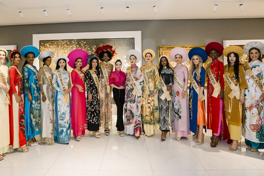 80 thí sinh Miss Global 2023 diện áo dài, trải nghiệm văn hóa Việt Nam