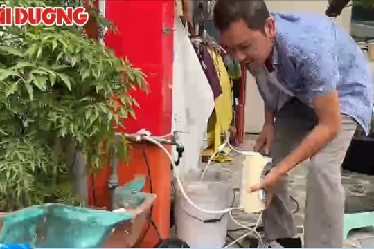 Nước sạch ở xã Cộng Lạc nhiễm mặn