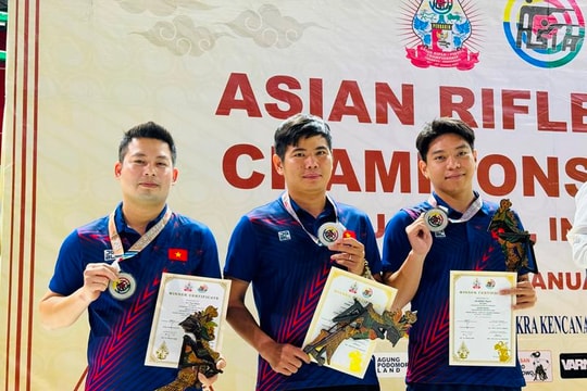 Việt Nam giành huy chương bạc đồng đội nam tại Giải Bắn súng vô địch châu Á 2024