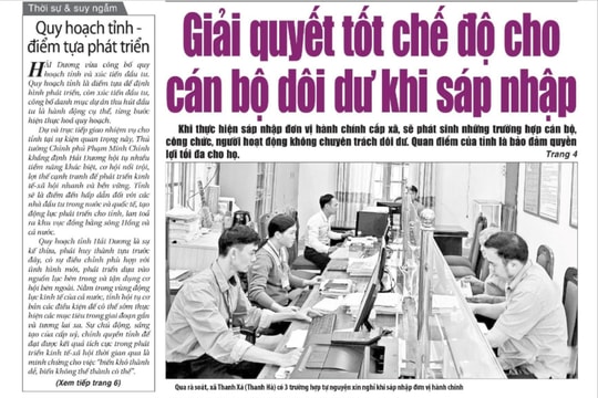 Xem gì trên báo Hải Dương ngày 15/1?
