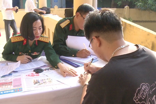 Thanh Miện tuyển đủ số lượng, nâng cao chất lượng thanh niên nhập ngũ
