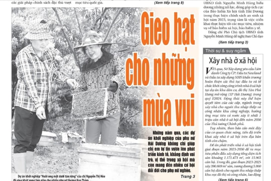 Xem gì trên báo Hải Dương ngày 17/1?