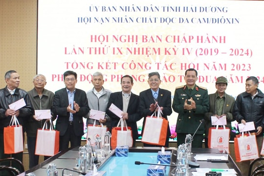Hội Nạn nhân chất độc da cam/dioxin Hải Dương phấn đấu vận động 15 tỷ đồng tặng quà, hỗ trợ hội viên