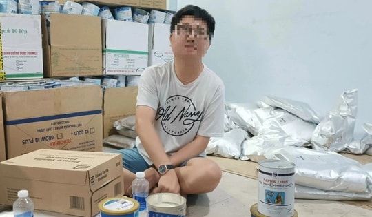 Làm sữa giả bán online, thu lợi 1,5 tỉ mỗi tháng