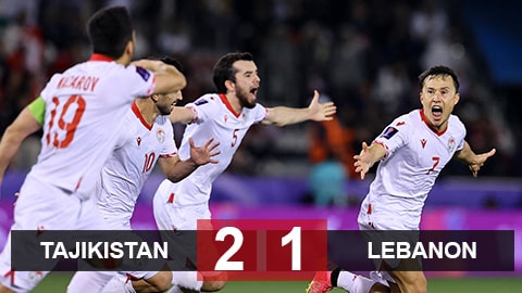 Tajikistan tạo nên lịch sử ở Asian Cup