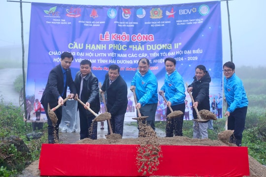Tuổi trẻ Hải Dương khởi công xây "Cầu hạnh phúc Hải Dương II" tại Hà Giang