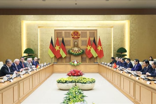 Thủ tướng Phạm Minh Chính hội kiến Tổng thống Cộng hòa Liên bang Đức