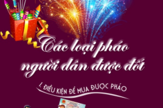 Người dân được đốt những loại pháo nào dịp Tết 2024?