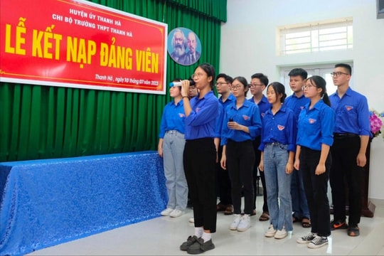 Hải Dương kết nạp đảng viên vượt chỉ tiêu