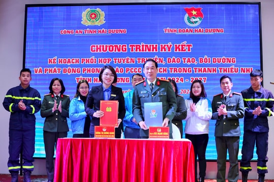Tỉnh đoàn, Công an tỉnh Hải Dương phối hợp tuyên truyền phòng cháy, chữa cháy trong thanh thiếu nhi