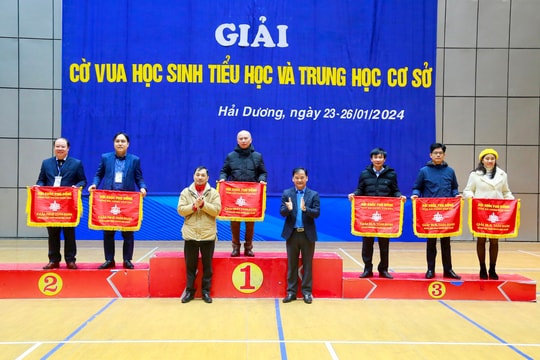 TP Hải Dương, Cẩm Giàng, Ninh Giang nhất toàn đoàn Giải cờ vua học sinh tiểu học và THCS cấp tỉnh