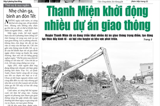 Xem gì trên báo Hải Dương ngày 26/1?