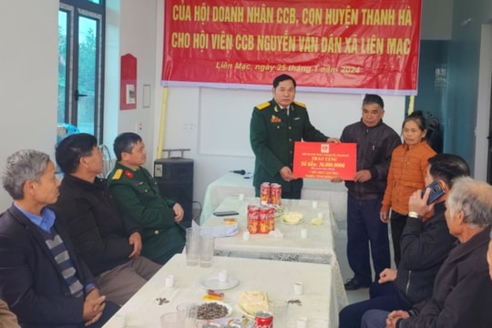 Hội Doanh nhân cựu chiến binh huyện Thanh Hà hỗ trợ xây nhà cho hội viên