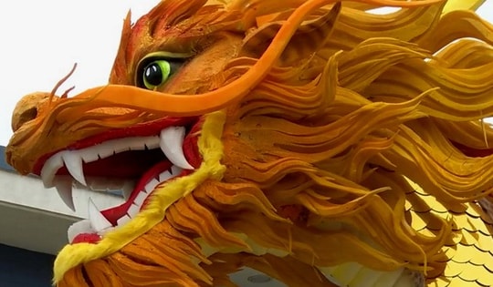 Tượng linh vật rồng ở Quảng Trị trình làng với thần sắc uy nghi