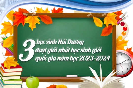 Bề dày thành tích của 3 học sinh Hải Dương đoạt giải nhất học sinh giỏi quốc gia