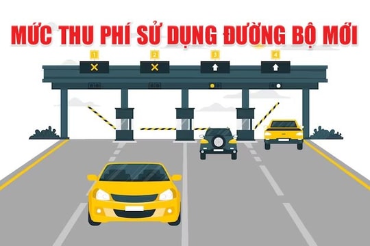 Mức thu phí sử dụng đường bộ mới áp dụng từ ngày 1/2