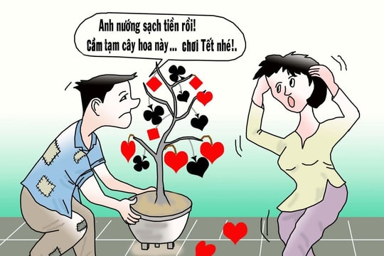 Choáng váng vì hoa Tết... của chồng!