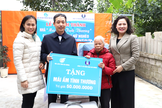 Khánh thành “Mái ấm tình thương” cho phụ nữ nghèo đón Tết
