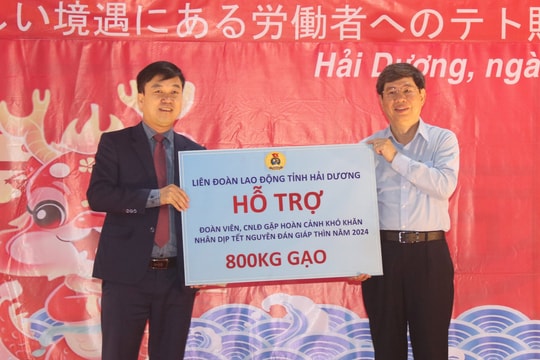 Công đoàn các Công ty Sumidenso, Tinh Lợi trao 25 nghìn suất quà Tết cho đoàn viên