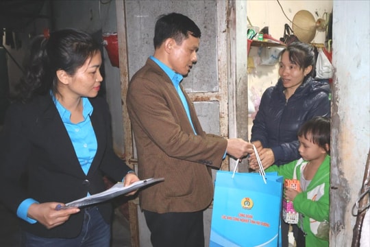 Công đoàn Các khu công nghiệp tỉnh Hải Dương phối hợp tặng 5.000 suất quà Tết cho công nhân khó khăn