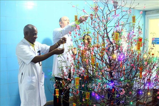 Foreign medical experts, students share joy of Tet in Vietnam