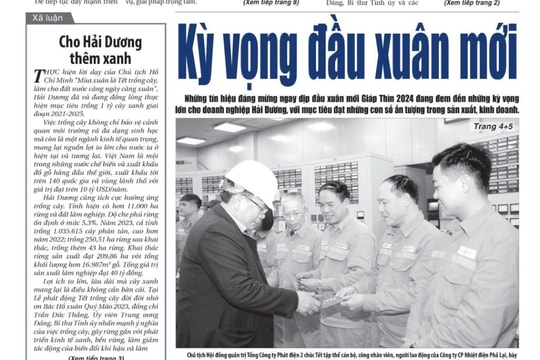 Xem gì trên báo Hải Dương ngày 15/2?