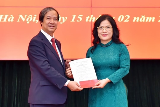Công bố quyết định bổ nhiệm nữ Thứ trưởng Bộ Giáo dục và Đào tạo