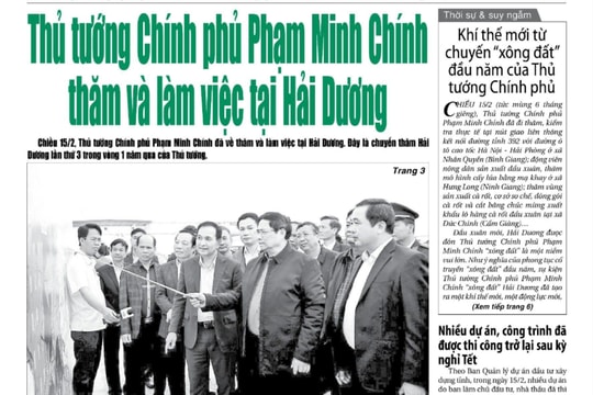Xem gì trên báo Hải Dương ngày 16/2?