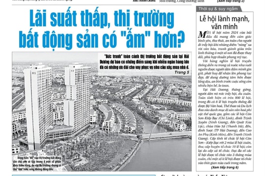 Xem gì trên báo Hải Dương ngày 20/2?