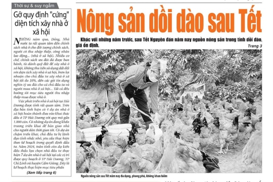 Xem gì trên báo Hải Dương ngày 21/2?