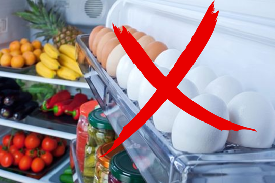 Vì sao không nên bảo quản trứng ở cánh cửa tủ lạnh?