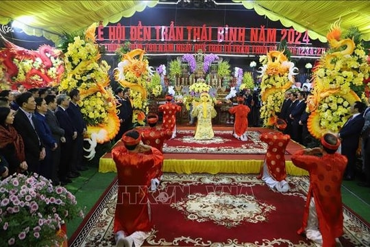 Khai mạc Lễ hội đền Trần Thái Bình năm 2024