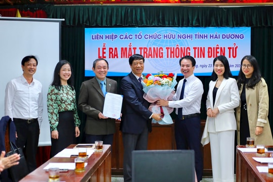 Liên hiệp Các tổ chức hữu nghị tỉnh Hải Dương ra mắt Trang thông tin điện tử